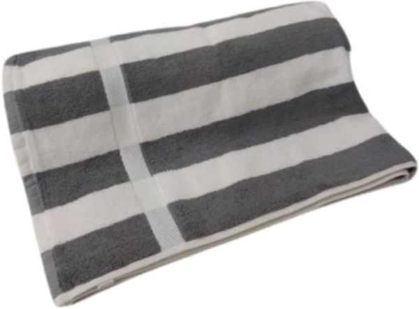 Pool Towel Grey Stripe